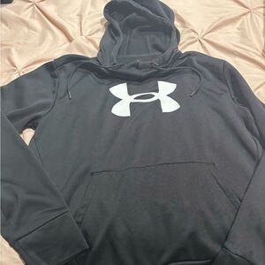Under Armour women’s Black Hoodie with White Logo